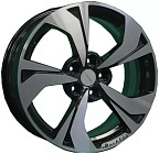 Khomen Wheels KHW1724 (Jac/Москвич 3) 7x17 5x108 ET 40 Dia 54,1 (Black-FP)
