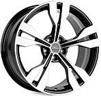 Skill SL566-CS267 9x20 5x112 ET 33 Dia 66,6 (чёрный + полированные спицы)