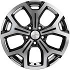Khomen Wheels KHW1710(2) (VW Multivan) 6,5x17 5x120 ET 60 Dia 65,1 (Black-FP)