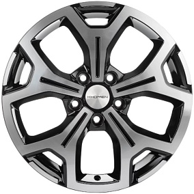 Диски Khomen Wheels KHW1710(2) (VW Multivan) 6,5x17 5x120 ET 60 Dia 65,1 (Black-FP)