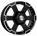 КиК М56 7x16 6x139,7 ET 20 Dia 67,1 (Алмаз черный)