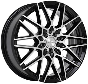 Диски PDW Veloce 7,5x18 5x114,3 ET 45 Dia 60,1 (Черный глянец с полировкой)