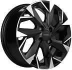 Khomen Wheels KHW1402 (Alsvin/Getz/i20) 5,5x14 4x100 ET 46 Dia 54,1 (Black-FP)