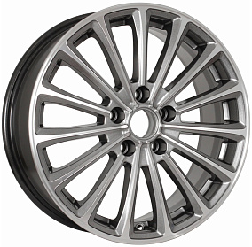 Диски X Trike X136 7x17 5x108 ET 40 Dia 54,1 (Темно-серебристый полированный)
