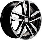 Khomen Wheels KHW1612 (Huyndai/Kia) 6,5x16 5x114,3 ET 43 Dia 67,1 (Black-FP)