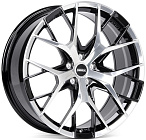Skill SL163-SL085 8,5x21 5x114,3 ET 30 Dia 60,1 (чёрный глянцевый + полированные спицы)