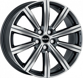 Диски Mak Birmingham 8,5x20 5x108 ET 40 Dia 63,4 (Gunmetal Mirror Face)