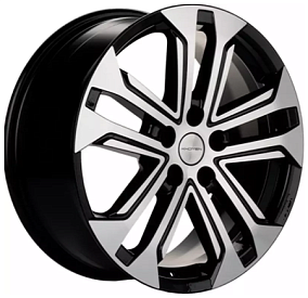 Диски Khomen Wheels KHW1803 (Haval F7/F7x) 7x18 5x114,3 ET 40 Dia 64,1 (Black-FP)