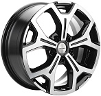 Khomen Wheels KHW1710 (Chery Tiggo/Tiggo 7 Pro) 6,5x17 5x108 ET 33 Dia 60,1 (Black-FP)