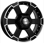 КиК M56 7x16 6x139,7 ET 38 Dia 108,1 (алмаз_черный)