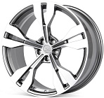 Skill SL566-CT390 9,5x21 5x112 ET 31 Dia 66,6 (графит глянцевый + полированные спицы)