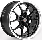 Rays V-026-DS315 7,5x17 5x100 ET 35 Dia 73,1 (Чёрный Матовый + Полированный Обод)