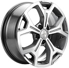Khomen Wheels KHW1710 (Chery Tiggo/Tiggo 7 Pro) 7x17 5x108 ET 33 Dia 60,1 (Gray-FP)