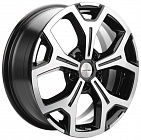 Khomen Wheels KHW1710 (Haval F7/F7x) 6,5x17 5x114,3 ET 40 Dia 64,1 (Black-FP)
