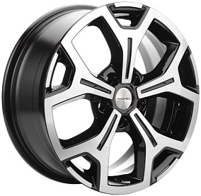 Диски Khomen Wheels KHW1710(2) (VW Transporter) 6,5x17 5x120 ET 55 Dia 65,1 (Black-FP)