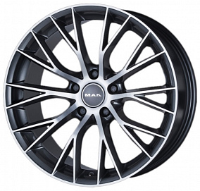 Диски Mak Munchen 8,5x20 5x120 ET 25 Dia 72,6 (Gun Met-Mirror Face)