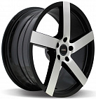 Vissol V-080L 8,5x19 5x120 ET 15 Dia 74,1 (Black with Machined Face)
