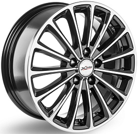 Диски X Trike X136 7x17 5x108 ET 45 Dia 60,1 (Глянцевый черный полностью полированный)