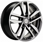 Khomen Wheels KHW1612 (Qashqai/Tiida) 6,5x16 5x114,3 ET 40 Dia 66,1 (Gray-FP)