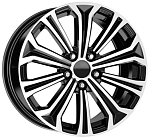 Khomen Wheels KHW1610 (Huyndai/Kia) 6,5x16 5x114,3 ET 43 Dia 67,1 (Black-FP)