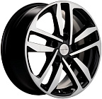 Khomen Wheels KHW1612 (Astra) 6,5x16 5x115 ET 41 Dia 70,2 (Black-FP)