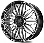 Skill RR134 10x24 5x112 ET 25 Dia 66,6 (чёрный + полированные спицы)
