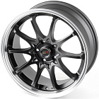 Rays 1637-SL051 8x18 5x114,3 ET 33 Dia 73,1 (Чёрный Матовый + Полированный Обод)