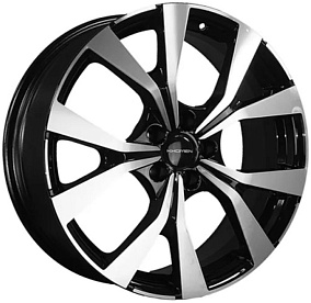 Диски Khomen Wheels KHW1906 (Evolute i-SKY) 7x19 5x114,3 ET 49 Dia 60,1 (Black-FP)