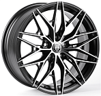 HRE FC003-FG564 7x17 5x112 ET 35 Dia 66,56 (Чёрный Глянцевый + Полированные Спицы)