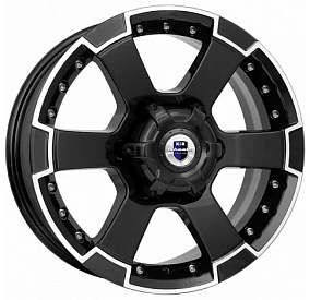 Диски КиК M56-оригинал (КС593) 7x16 6x139,7 ET 38 Dia 67,1 (Алмаз черный)
