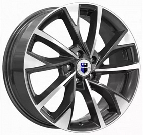 Диски КиК Роквуд (КС900) 7x17 5x108 ET 33 Dia 60,1 (Алмаз черный)