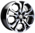 Khomen Wheels KHW1711 (Arkana/Kaptur) 6,5x17 5x114,3 ET 50 Dia 66,1 (Black-FP)