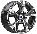 КиК Кайан 7,5x18 5x114,3 ET 38 Dia 67,1 (Алмаз черный)
